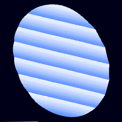 3D image of cylindric lens array